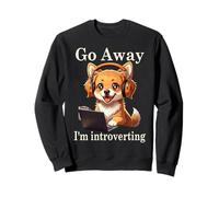 Funny Golden Retriever Corgi Go Away Soy un Perro introvertido Sudadera