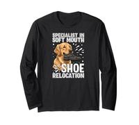 Funny Golden Retriever Soft Mouth Shoe Relocation Dog Manga Larga