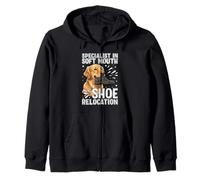 Funny Golden Retriever Soft Mouth Shoe Relocation Dog Sudadera con Capucha