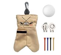 Funny Golf Ball Pouch - Slogan Holder Hardware, Golf Accessory Storage Gear, Portable Practice Trip Equipment, Travel Sports Supply, Backpack Accessory, Small Black for Outdoor Vacation Games