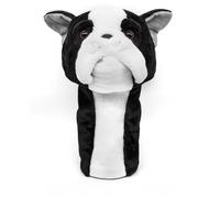 Funny Golf Club Head Cover Driver Head Cover Funny Plush Animals, Tour Quality Golf No. 1 Wood Pole Long Sock Protect (Boston Dog B)