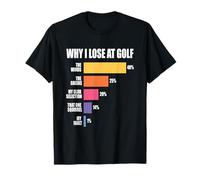 Funny Golf Humor Why I Lose at Golf Camiseta
