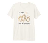 Funny Golf Nuestros Columpios Son Tan Salvajes como Nuestras Historias Camiseta Premium