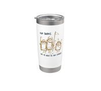Funny Golf Nuestros columpios son tan salvajes como nuestras historias Vaso térmico de acero inoxidable de doble pared