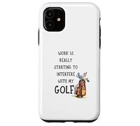 Funny Golf Office Humor Golfing Work Golfer Quote Carcasa para iPhone 11