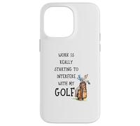 Funny Golf Office Humor Golfing Work Golfer Quote Carcasa para iPhone 14 Pro MAX
