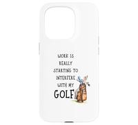 Funny Golf Office Humor Golfing Work Golfer Quote Carcasa para iPhone 15 Pro
