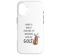 Funny Golf Office Humor Golfing Work Golfer Quote Carcasa para iPhone 16