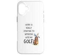 Funny Golf Office Humor Golfing Work Golfer Quote Carcasa para iPhone 16 Plus