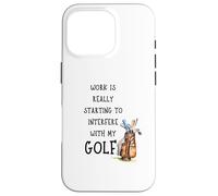 Funny Golf Office Humor Golfing Work Golfer Quote Carcasa para iPhone 16 Pro