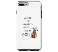 Funny Golf Office Humor Golfing Work Golfer Quote Carcasa para iPhone 7 Plus/8 Plus