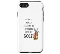 Funny Golf Office Humor Golfing Work Golfer Quote Carcasa para iPhone SE (2020) / 7/8