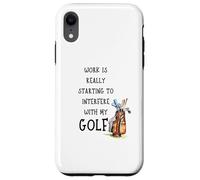 Funny Golf Office Humor Golfing Work Golfer Quote Carcasa para iPhone XR