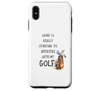 Funny Golf Office Humor Golfing Work Golfer Quote Carcasa para iPhone XS MAX