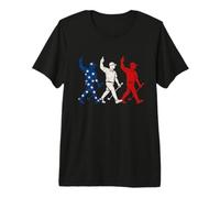 Funny Golf Player USA Flag 4th of July Patriotic Men Women Camiseta Premium