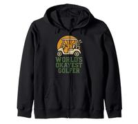 Funny Golf World'S Okayest Golfer Weekend Tournament Retro Sudadera con Capucha