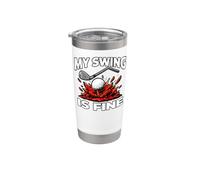 Funny Golfer My Swing Is Fine Sarcastic Golf Joke Vaso térmico de acero inoxidable de doble pared