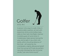 Funny Golfer Notebook: Swing, Tee, Repeat - A Humorous Golf Journal: 120 Lined Pages | Glossy Cover | 5 x 8 Inch | Perfect for Notes, Scores, and Golf Rants