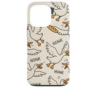 Funny Goose Cartoon Meme Honk Chaos Animal Humor Art Carcasa para iPhone 13 Pro