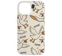 Funny Goose Cartoon Meme Honk Chaos Animal Humor Art Carcasa para iPhone 14