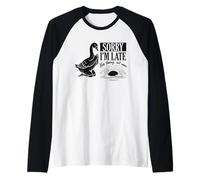 Funny Goose Christian Lo Siento, llego Tarde, su Tiempo, no el mío Camiseta Manga Raglan