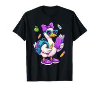 Funny Goose Coquette Bow Back To School Teacher Girls Camiseta