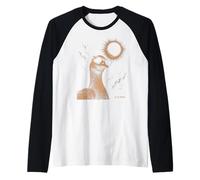 Funny Goose Eclipse Gafas de Sol Evento Solar 12 de Agosto de 2026 Camiseta Manga Raglan
