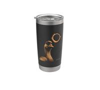 Funny Goose Eclipse Gafas de sol Evento Solar 12 de agosto de 2026 Vaso térmico de acero inoxidable de doble pared