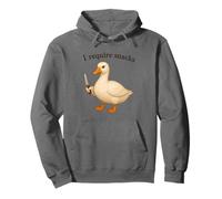 Funny Goose I Require Snacks Animal Mamá Papá Sudadera con Capucha