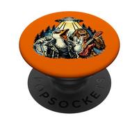 Funny Goose Rock Band Guitarra Art Silly Goose Rock Music Fans PopSockets PopGrip Adhesivo
