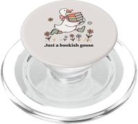 Funny Goose with Books Cute Bookworm Reader PopSockets PopGrip para MagSafe