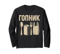 Funny Gopnik Apparel Ruso Thug Style Gopnik Accesorios Manga Larga