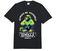 Funny Gorilla Art para Hombres y Mujeres, Amantes de los gorilas de Animales Primates Comfort Colors Adult Heavyweight T-Shirt