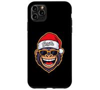 Funny Gorilla Christmas Santa Hat Sunglasses Holiday Xmas Carcasa para iPhone 11 Pro MAX