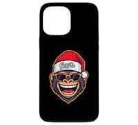Funny Gorilla Christmas Santa Hat Sunglasses Holiday Xmas Carcasa para iPhone 13 Pro MAX