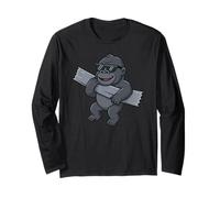 Funny Gorilla - Cinta Adhesiva para Amantes de los Animales Manga Larga