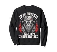 Funny Gorilla In My Defense I Was Left Unsupervised Apparel Sudadera