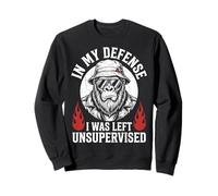 Funny Gorilla In My Defense I Was Left Unsupervised Apparel Sudadera
