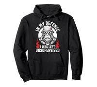 Funny Gorilla In My Defense I Was Left Unsupervised Apparel Sudadera con Capucha