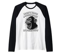Funny Gorilla Mood: el Humor de mi último Tornillo desapareció Camiseta Manga Raglan