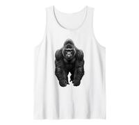 Funny Gorilla Selva Vida Silvestre Naturaleza Poder Animal Arte Camiseta sin Mangas