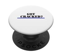 Funny Got Cracked Police and Law Enforcement Meme PopSockets PopGrip Adhesivo