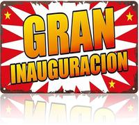 Funny Grand Opening Metal Sign Aluminum for Shop Bar Business Wall Decoration 8 X 12 in