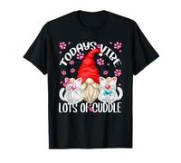 Funny Grandpa GNOME Cat Dad Graphic For Men Love Cats Cuddle Camiseta