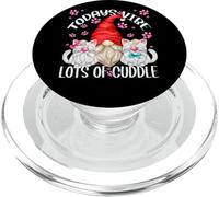 Funny Grandpa GNOME Cat Dad Graphic For Men Love Cats Cuddle PopSockets PopGrip para MagSafe