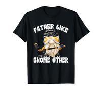 Funny Grandpa Ice Hockey GNOME Graphic For Men and Best Dad Camiseta