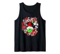Funny Green Christmas GNOME Santa For Women Men Cute Hohoho Camiseta sin Mangas