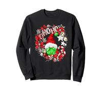 Funny Green Christmas GNOME Santa For Women Men Cute Hohoho Sudadera