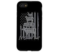 Funny Grilling Shirt US Flag I'D Smoke That 4th of July Carcasa para iPhone SE (2020) / 7/8