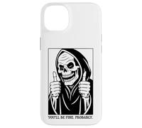 Funny Grim Reaper Design - You'll Be Fine. Probably. Carcasa para iPhone 14 Plus